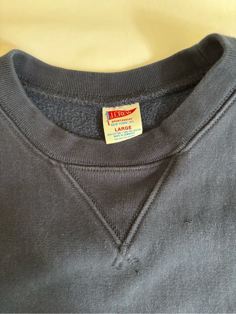 J. Crew Men’s Crewneck Sweatshirt in Navy